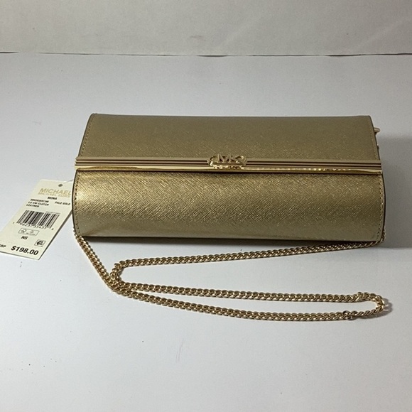 Michael Kors
Mona Large Metallic Leather Clutch